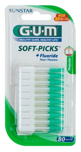 GUM medzizub. kefky.SoftPicks gumový 80ks B632M80
