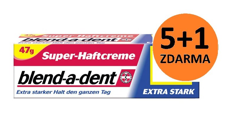 AKCIA! Blend-a-dent fixačný krém Extra Stark 40ml 5+1 ZDARMA