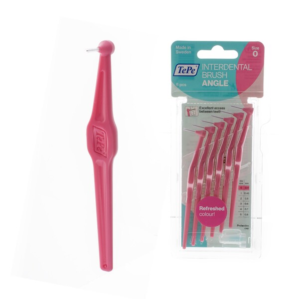E-shop TePe Angle 0,40 medzizubné kefky ružové 6 ks