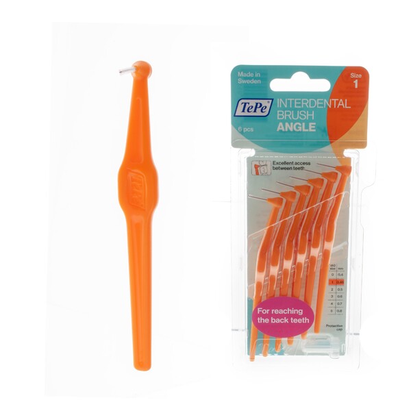 E-shop TePe Angle 0,45 medzizubné kefky oranžové 6 ks