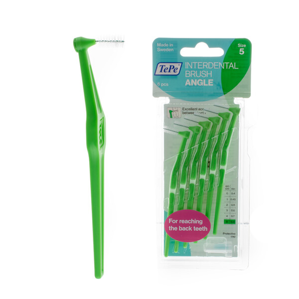 E-shop TePe Angle 0,80 medzizubné kefky zelené 6 ks