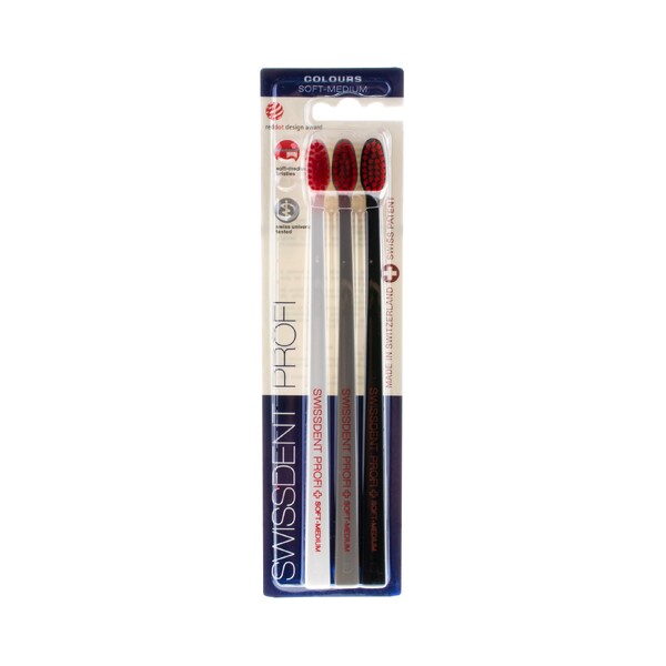 E-shop Swissdent Colours Soft-Medium, 3 ks - Lugano