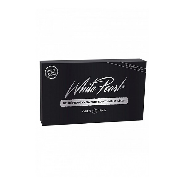 E-shop White Pearl Charcoal bieliace pásiky 28 ks