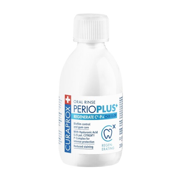 E-shop Curaprox Perio Plus+ Regenerate 0,09% ústna voda 200 ml