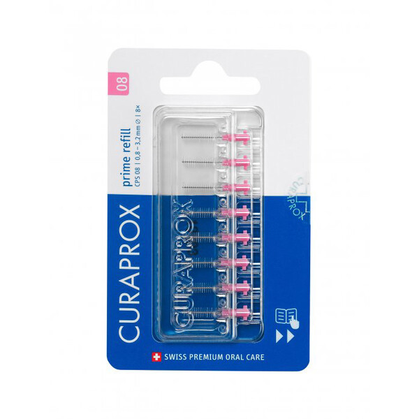 E-shop Curaprox CPS 08 prime REFILL medzizubné kefky 8 ks