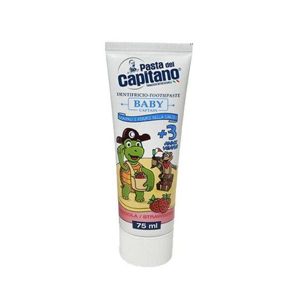 E-shop Pasta del Capitano Baby Strawberry detská zubná pasta 75 ml