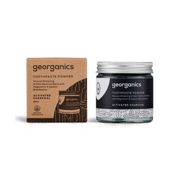 E-shop Georganics Activated Charcoal zubný púder 60 ml