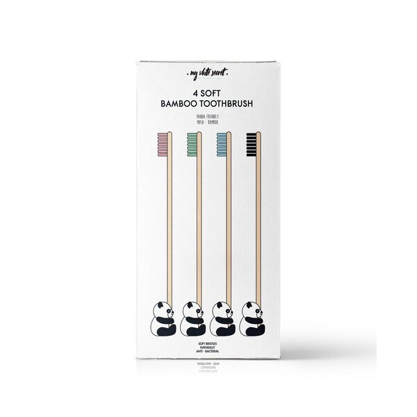 E-shop My White Secret Bamboo zubná kefka 4 ks