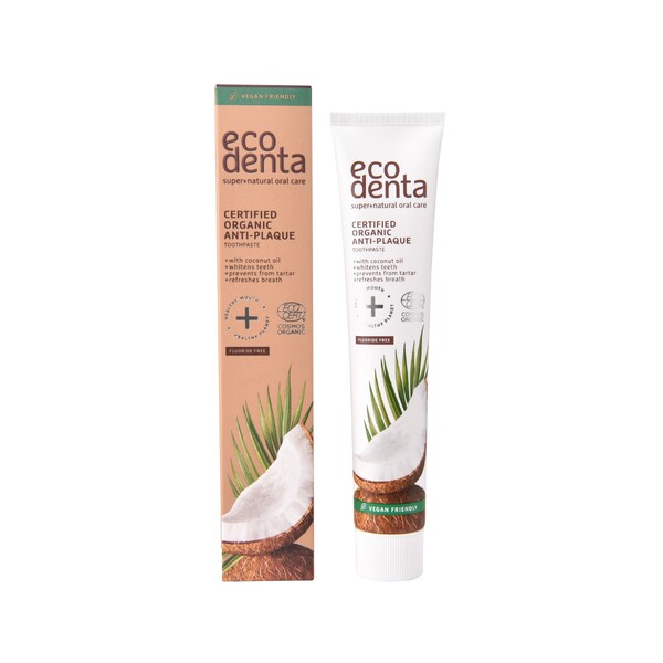 E-shop Ecodenta Organic Anti-Plaque Coconut Oil zubná pasta 75 ml