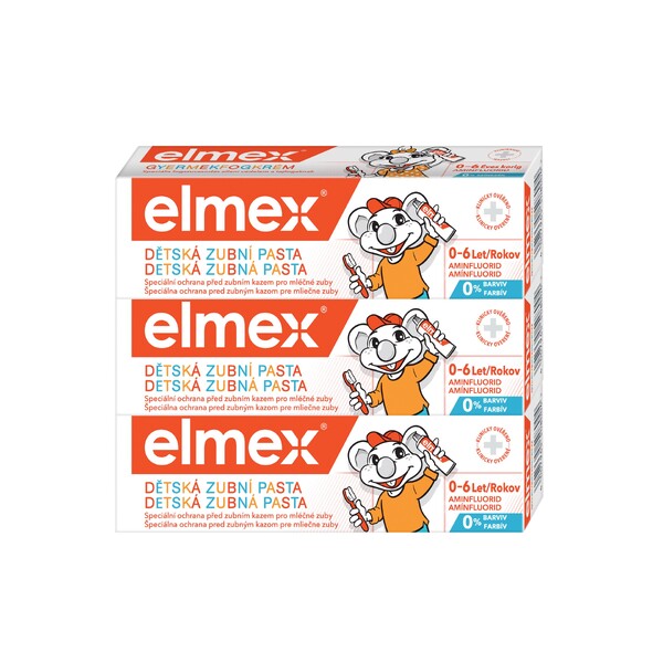 E-shop Elmex Kids detská zubná pasta 3x50 ml