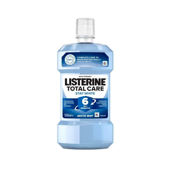 E-shop Listerine Total Care Stay White ústna voda 500 ml