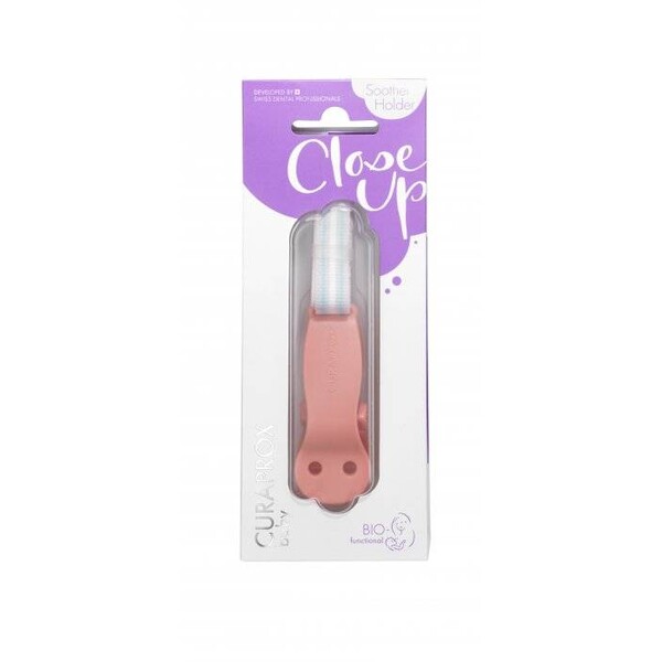 E-shop Curaprox držiak na cumlík koralový