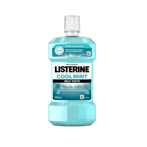 E-shop Listerine Coolmint Mild Taste ústna voda 500 ml