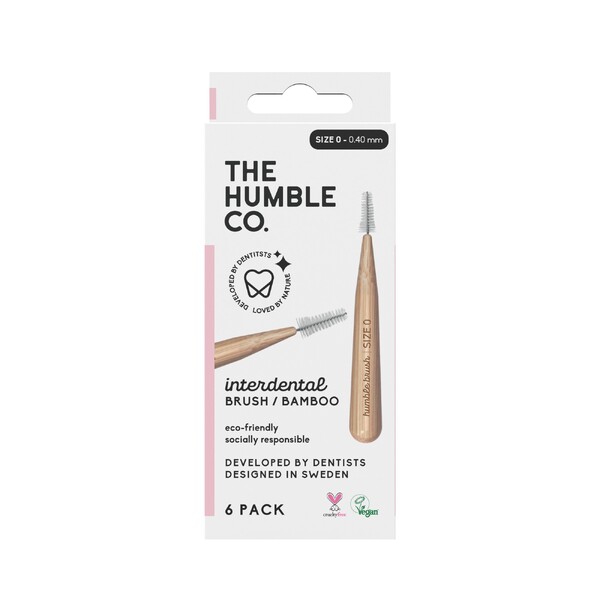 E-shop The Humble Bamboo 0,40 mm fialová medzizubná kefka 6 ks