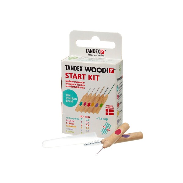 E-shop Tandex Woodi Start Kit medzizubná kefka 6 ks
