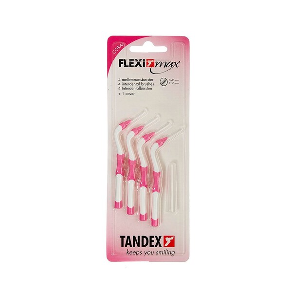 E-shop Tandex Flexi Max 0,7 Coral medzizubná kefka 4 ks