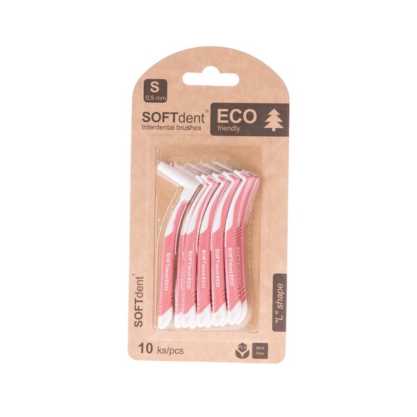 E-shop Softdent Eco S medzizubná kefka 10 ks