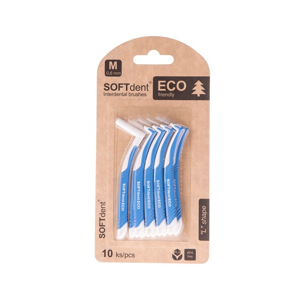 E-shop Softdent Eco M medzizubná kefka 10 ks
