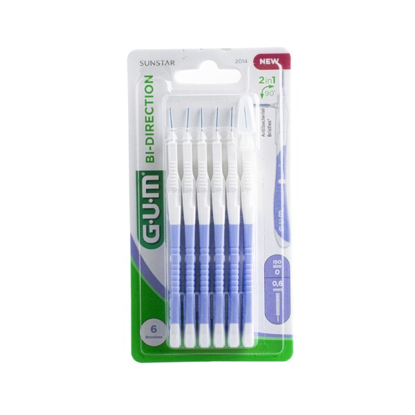 E-shop GUM Bi-direction 0,6 mm medzizubná kefka 6 ks