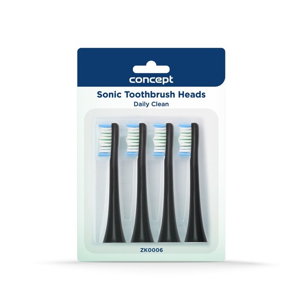 E-shop Concept Perfect Smile ZK0006 Daily Clean Black náhradné hlavice 4 ks