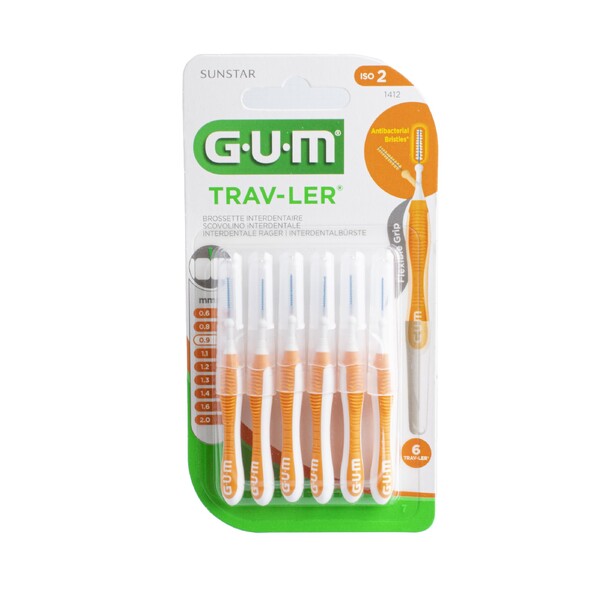 E-shop GUM Trav-Ler mezizubné kefky 0,9 mm oranžové 6 ks