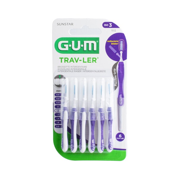 E-shop GUM Trav-Ler medzizubné kefky 1,2 mm fialové 6 ks