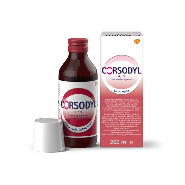 E-shop Corsodyl ústna voda 0.1% 200ml
