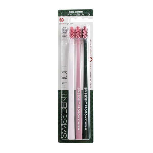 E-shop Swissdent Colours Arosa zubná kefka 3 ks
