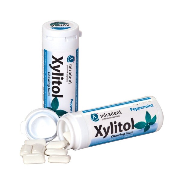 E-shop Miradent Xylitol žuvačky PEPPERMINT 30 ks
