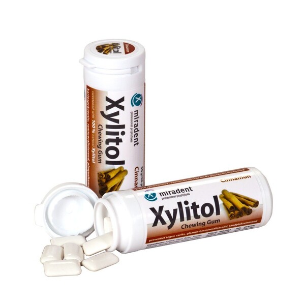 E-shop Miradent Xylitol žuvačky SKOŘICE 30 ks
