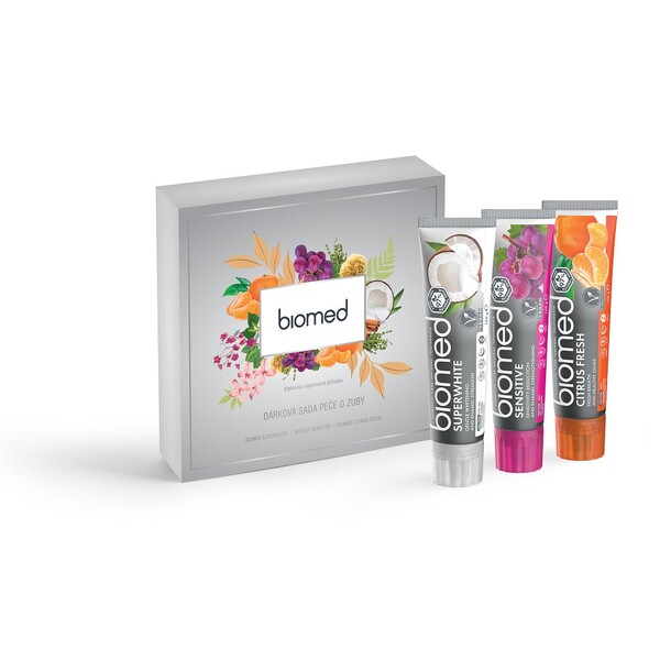 E-shop Biomed dámska darčeková sada zubných pást 3x100 g