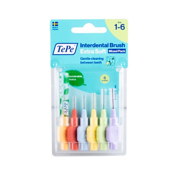 E-shop TePe Mix Extra Soft Blister medzizubná kefka 6 ks