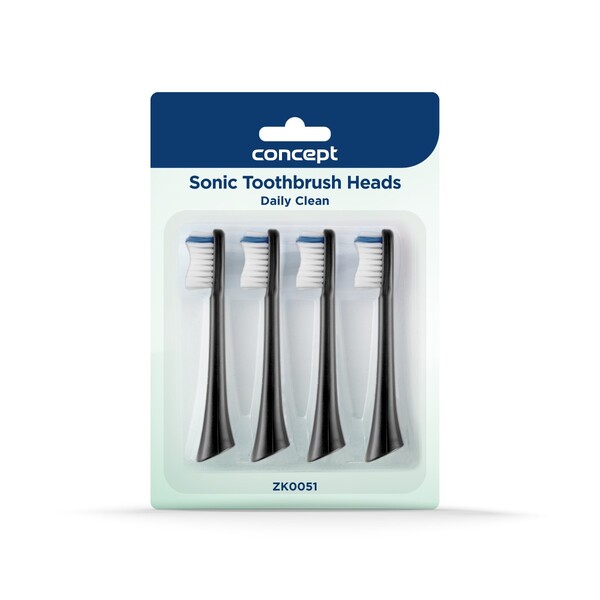 E-shop Concept Perfect Smile ZK0051 Daily Clean Black náhradné hlavice 4 ks