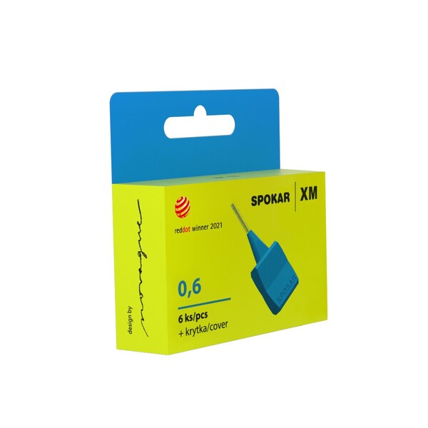 E-shop Spokar XM 0,6 medzizubná kefka 6 ks