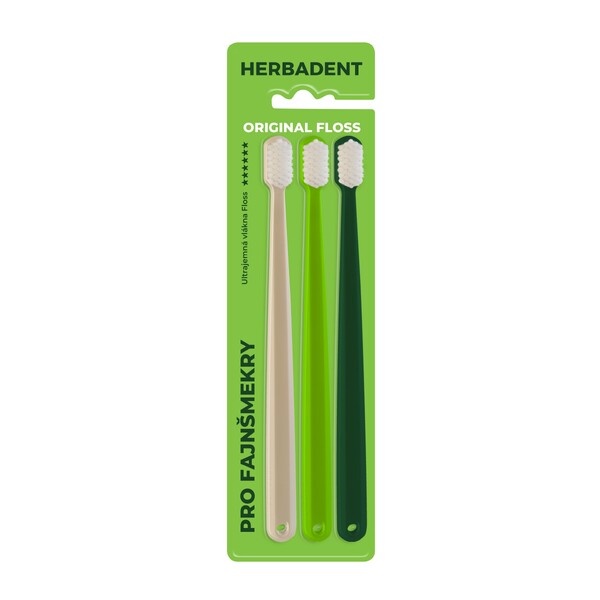 E-shop Herbadent Original Floss UltraSoft zubná kefka 3 ks