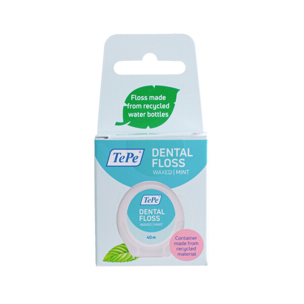 E-shop TePe Dental Floss Mint voskovaná zubná niť 40 m
