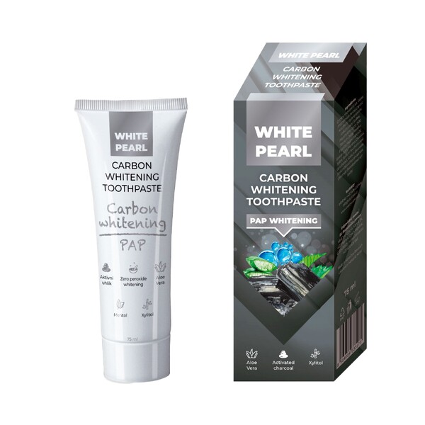 E-shop White Pearl PAP Carbon Whitening zubná pasta 75ml