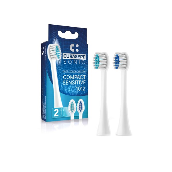 E-shop Curasept Sonic Compact Sensitive 1012 náhradné hlavice 2 ks