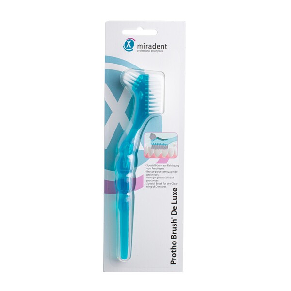 E-shop Miradent Protho DeLuxe Blue kefka na zubné náhrady