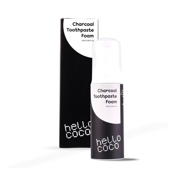 E-shop Hello Coco Charcoal zubná pena 50 ml