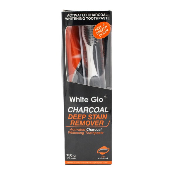 E-shop White Glo Charcoal bieliaca zubná pasta 100 ml + zubná kefka