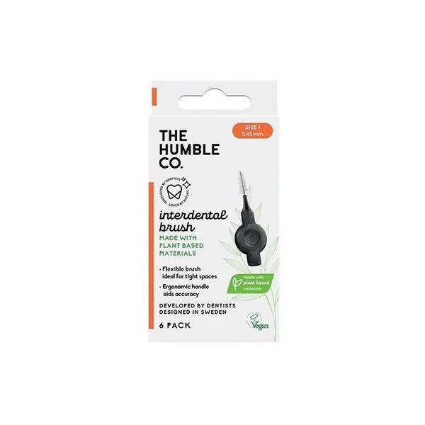 E-shop The Humble 0,45 mm oranžová medzizubná kefka 6 ks