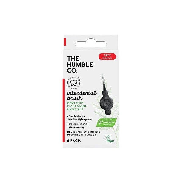 E-shop The Humble 0,50 mm červená medzizubná kefka 6 ks
