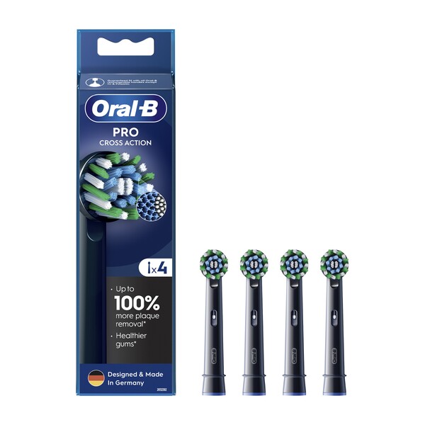 E-shop Oral-B Cross Action Pro Black náhradné hlavice 4 ks