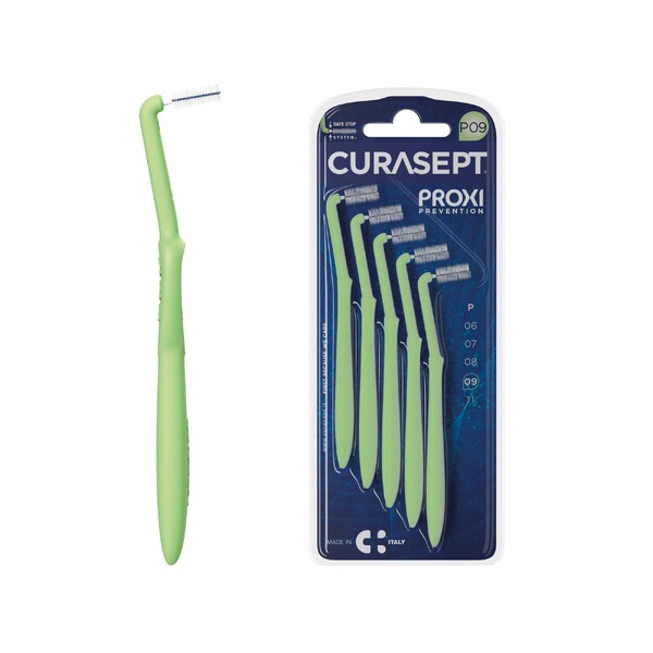 E-shop Curasept P09 Angle medzizubné kefky zelené 5 ks