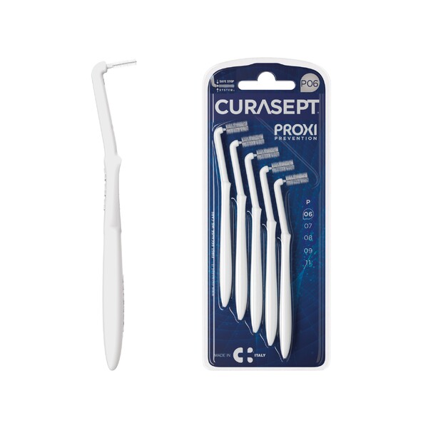 E-shop Curasept P06 Angle medzizubné kefky biele 5 ks