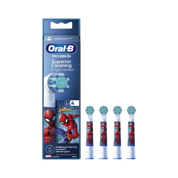 E-shop Oral-B Pro Kids Spider-Man náhradné hlavice 4 ks