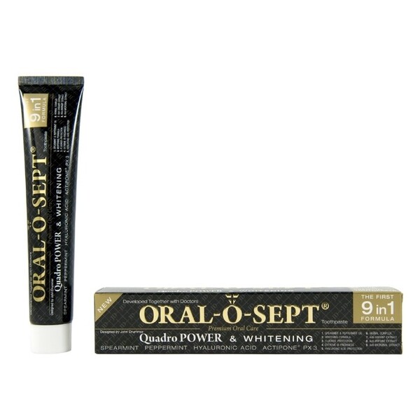 E-shop Oral-o-sept Quadro Power zubná pasta 75 ml
