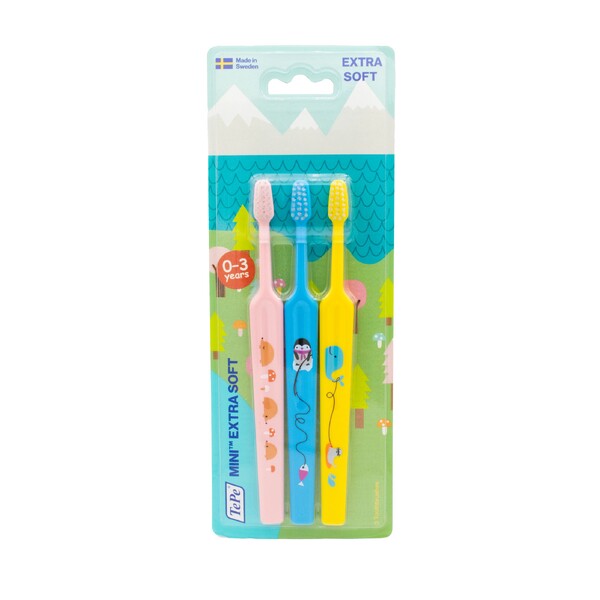E-shop TePe Mini Extra Soft detská zubná kefka 3 ks