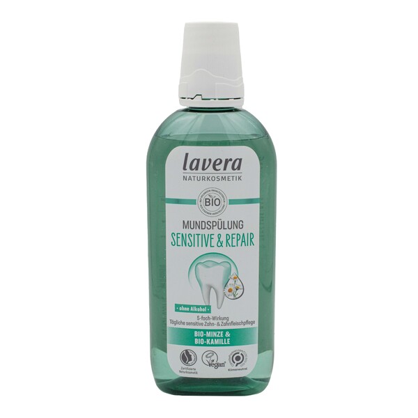 E-shop Lavera Sensitive & Repair Mint ústna voda 400 ml